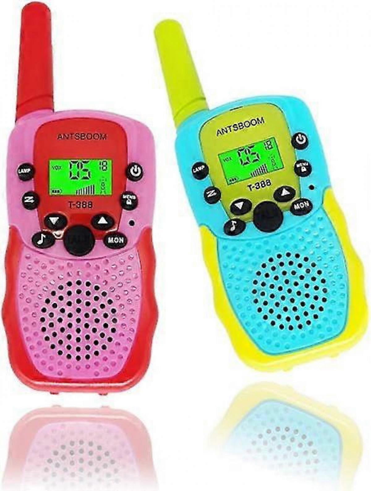 Walkie talkie för barn, bästa presentleksak för pojkar 3-12 år, 3 mils räckvidd, lämplig för pojkar och flickor utomhus, camping, vandring