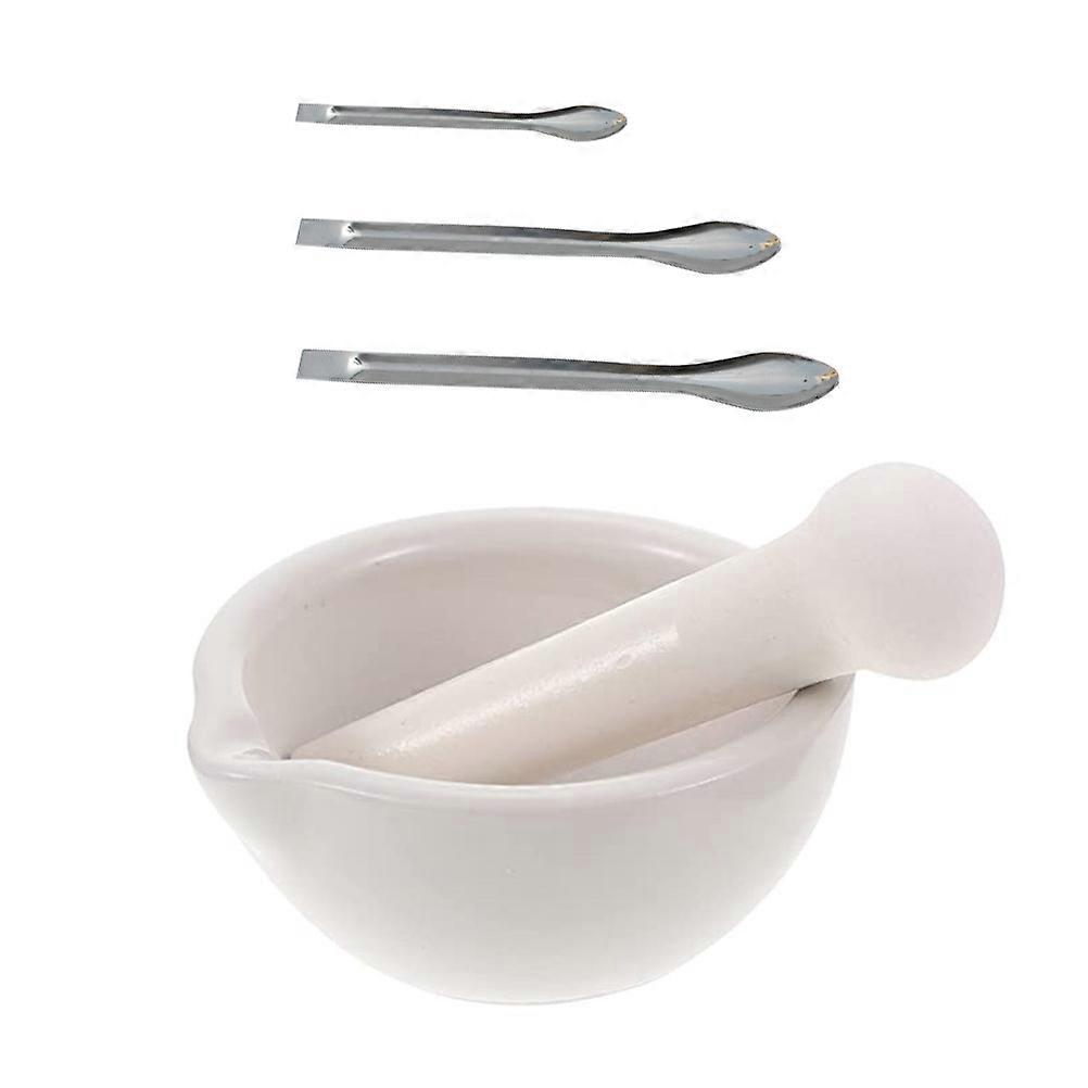 Manual Ceramic Garlic Masher Set for Kitchen Use 1Set for Grinding and Crushing