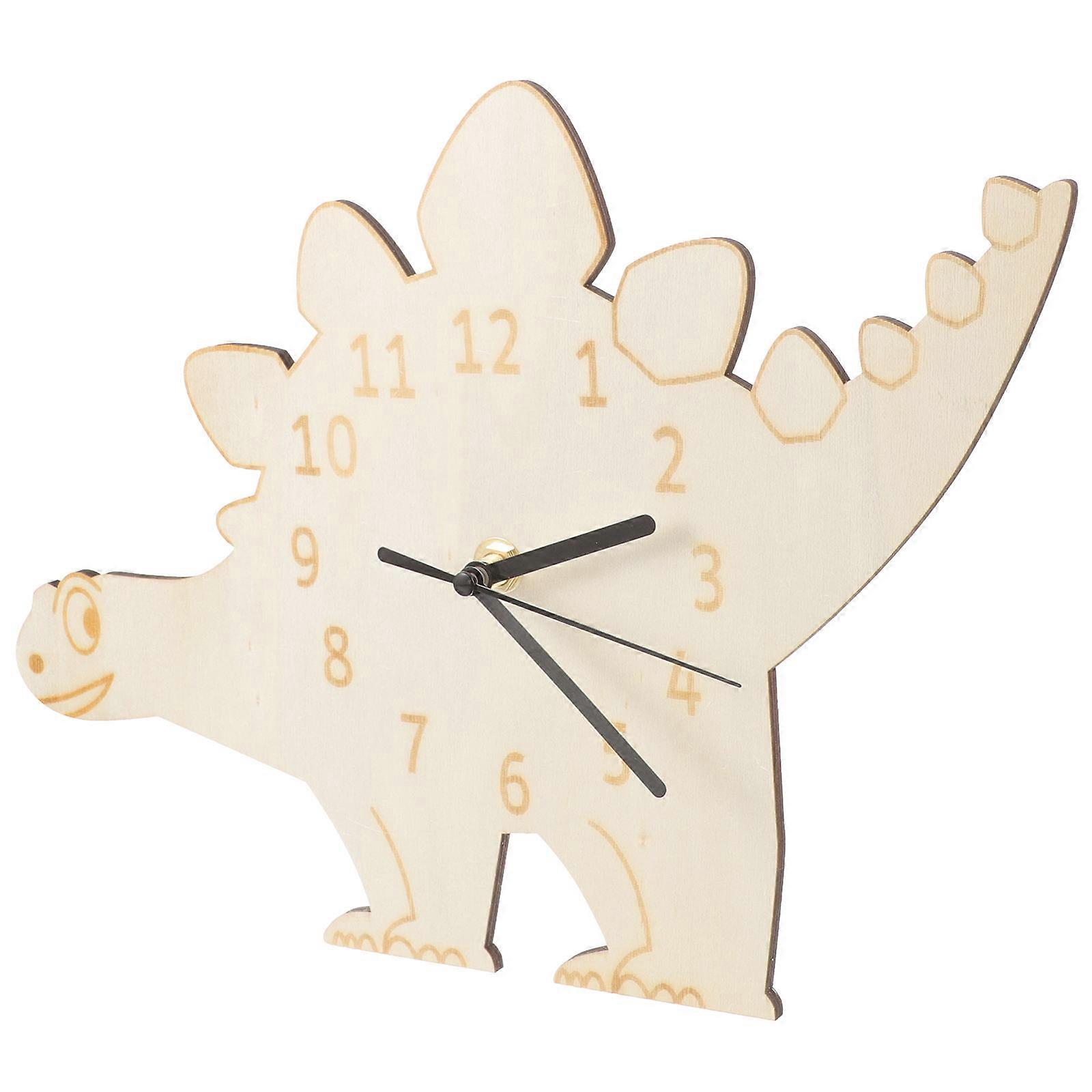 3Pcs Cute Dinosaur Design Clock For Home Decoration Featuring Easy Installation And Time Display 32.5x22cm