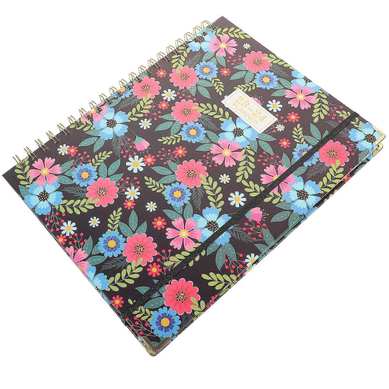 Time Management Planner Spiral Planner Work and Study Use Multi Color 28x21.5cm Weekly Planning 1Set