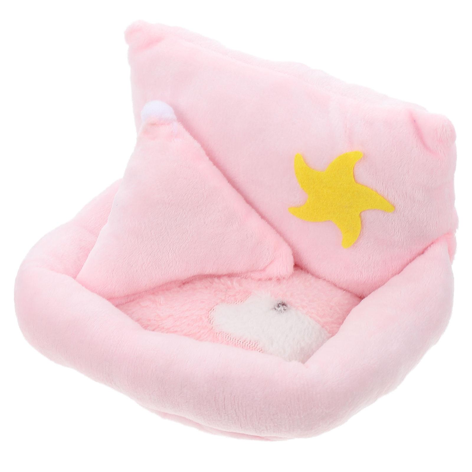 Sugar Glider Toy Rectangular Bed For Hamster Lizard And Hedgehog 18X14X12CM Comforting Warm Nest 2Pcs