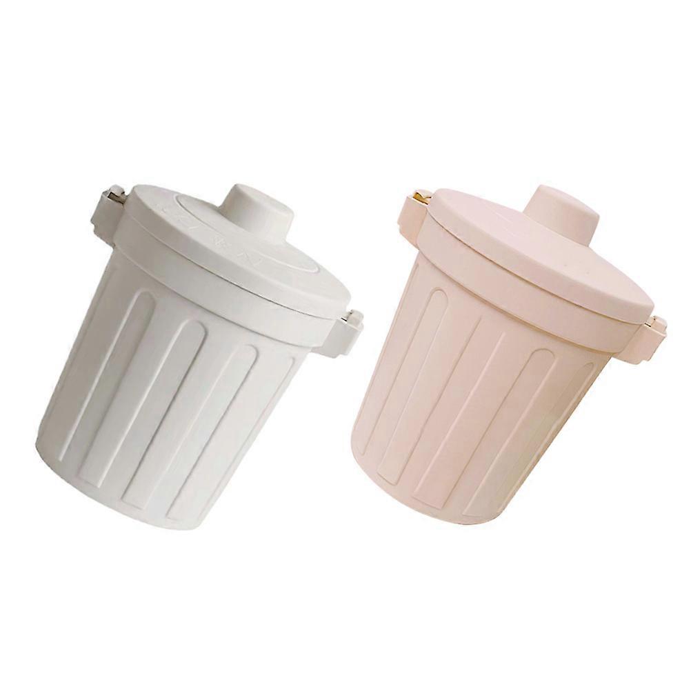 Multi-Functional Trash Can Practical Garbage Can For Office Use Assorted Color Waste Storage 2 Pcs