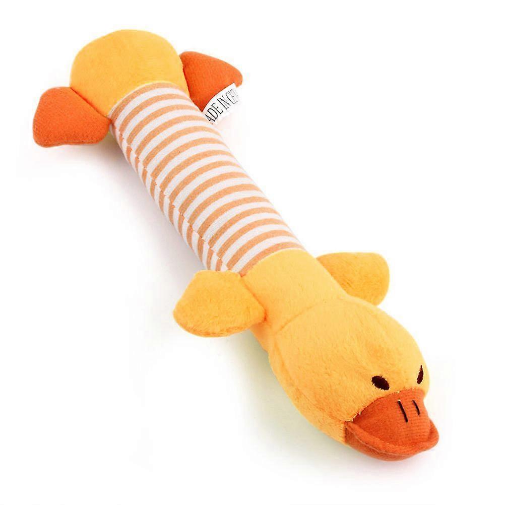 New Dog Toys Pet Squeaky Plush Sound Toy for Dogs 3Pcs Orange Chew Toy