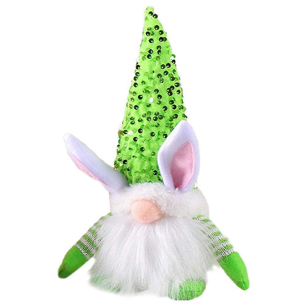 Luminous Easter Bunny Gnome Decoration for Party 4Pcs Set