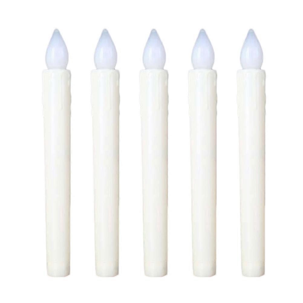 Battery Powered White LED Electronic Candle for Decoration Use 15Pcs