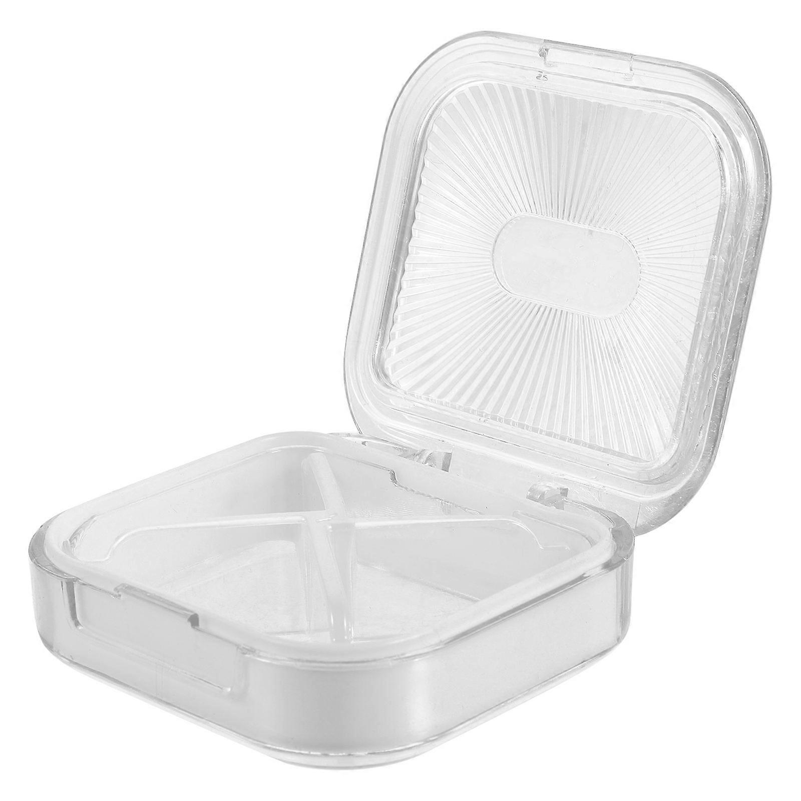 Plastic Denture Box Retainer Case for Storage 3Pcs Convenient Portable Type