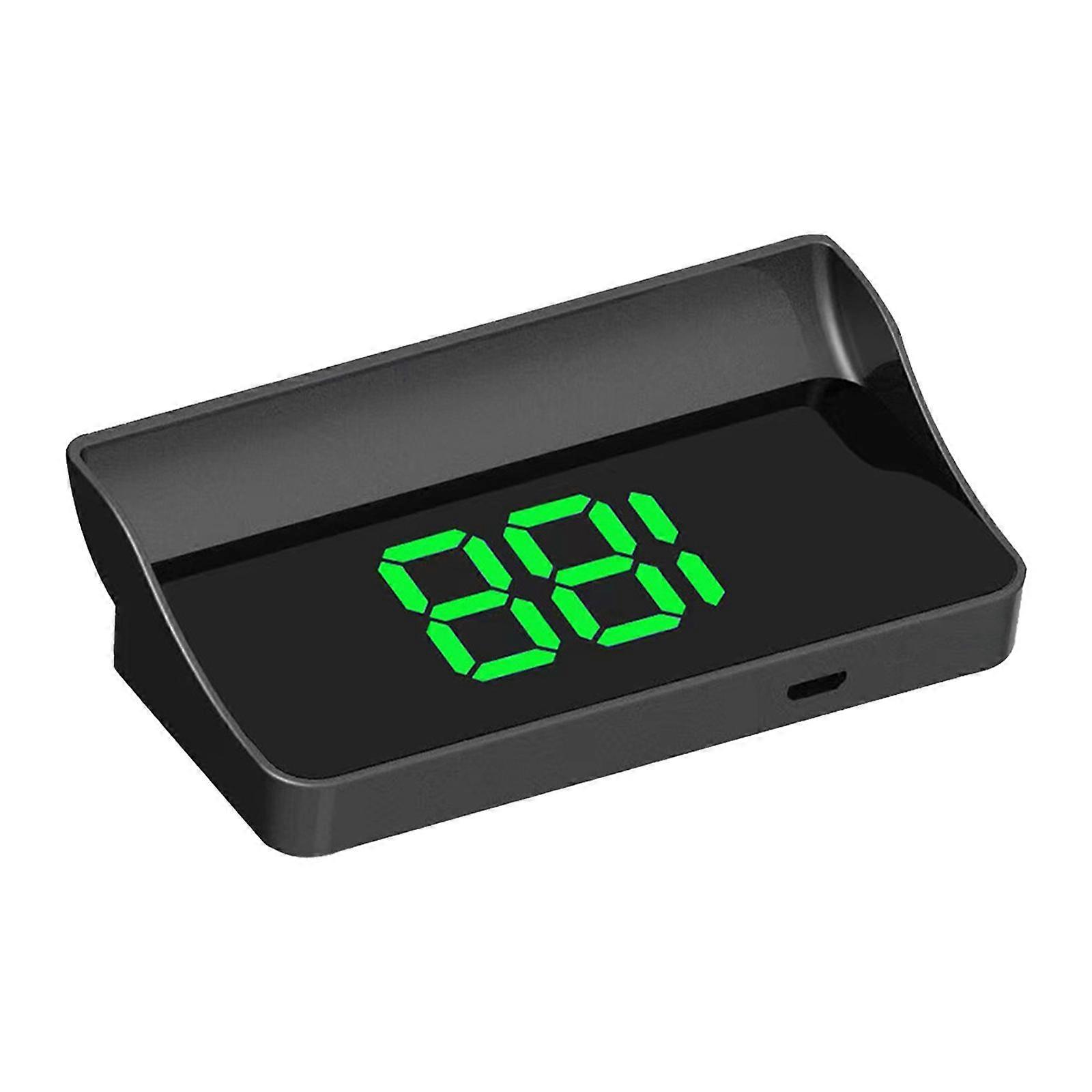 Car HUD Head up Speed Meter Display over Speed Warning for Buses Trucks Green KMH