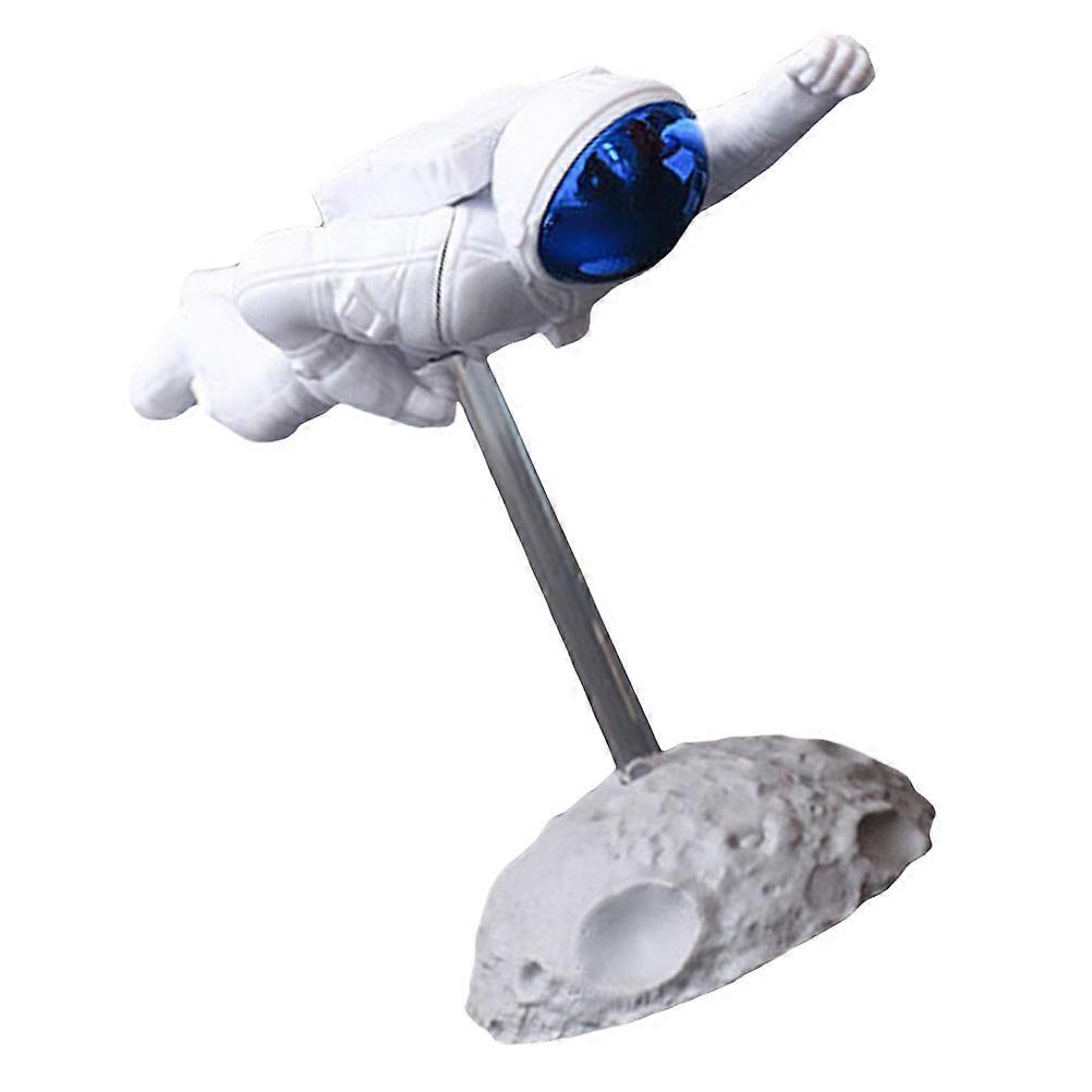 Astronaut Statue Decor Flying Spaceman Figurine for Decoration 2Pcs Blue