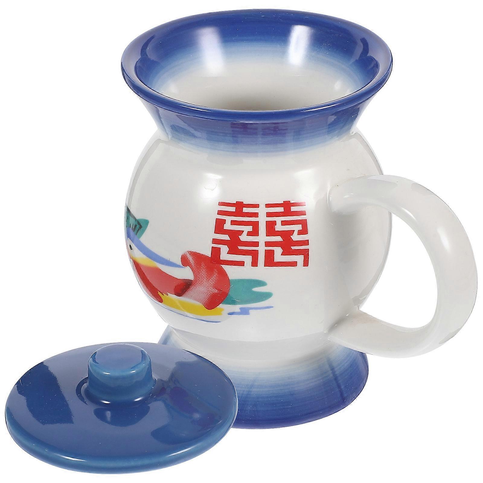 Creative Funny Ceramic Coffee Cup Suitable For Adults Home Use Kitchen Use Featuring Unique Spittoon Shape 1 Set