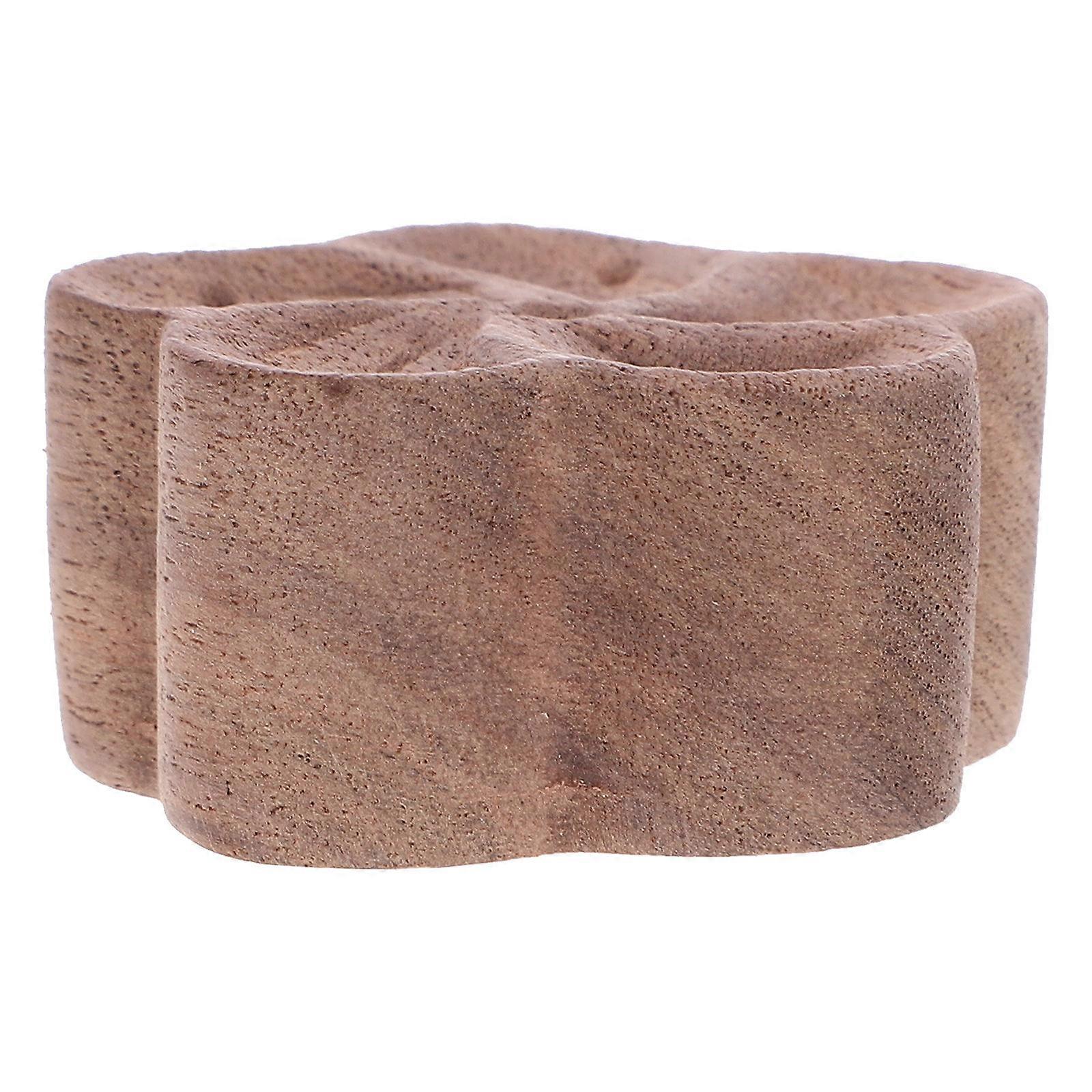 Light Brown Wood Diffuser For Vehicle Decoration Simple Design Providing Calm Atmosphere 1Pcs