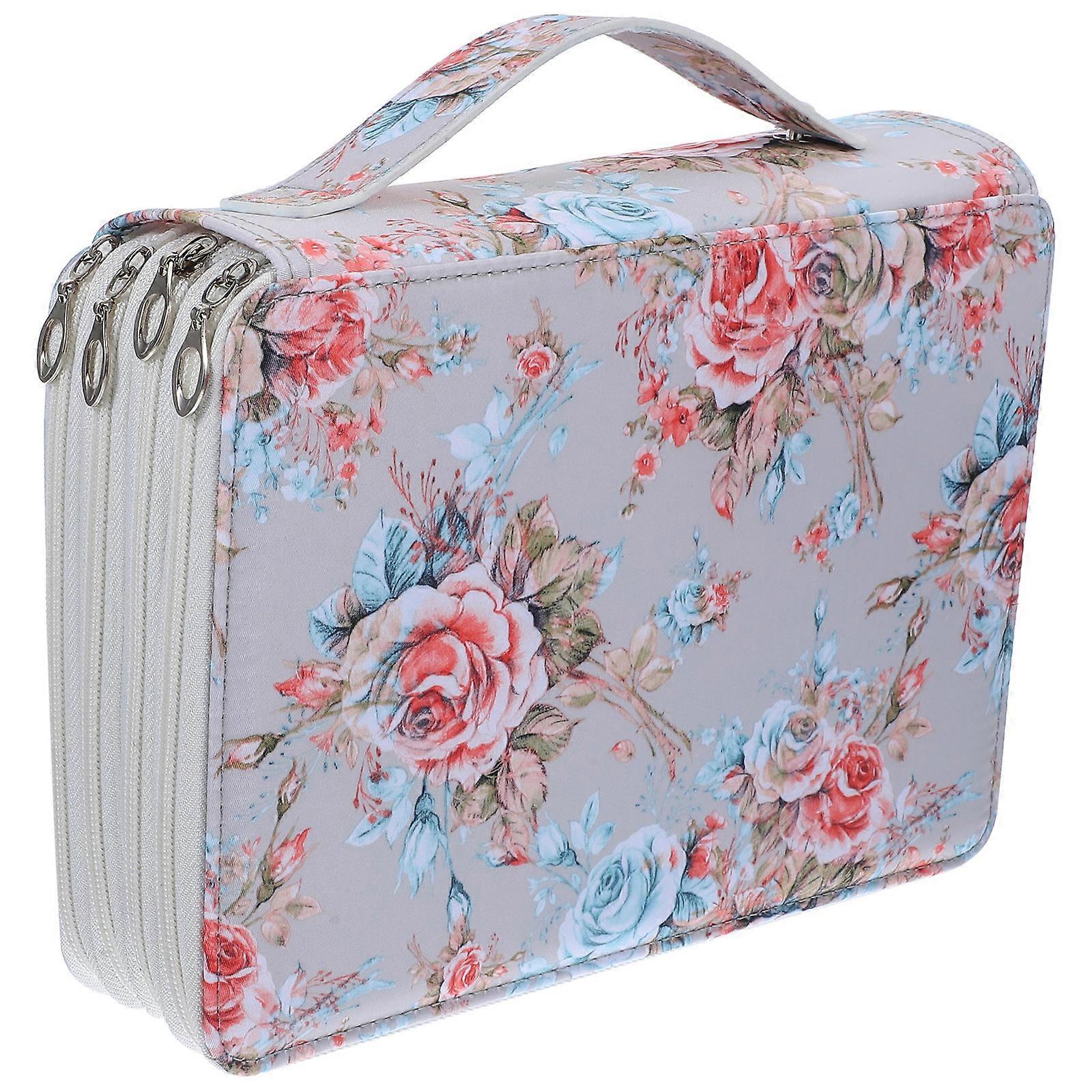 Colored Pencil Bag Marker Storage Case for Storage Use 2Pcs 200 Slots