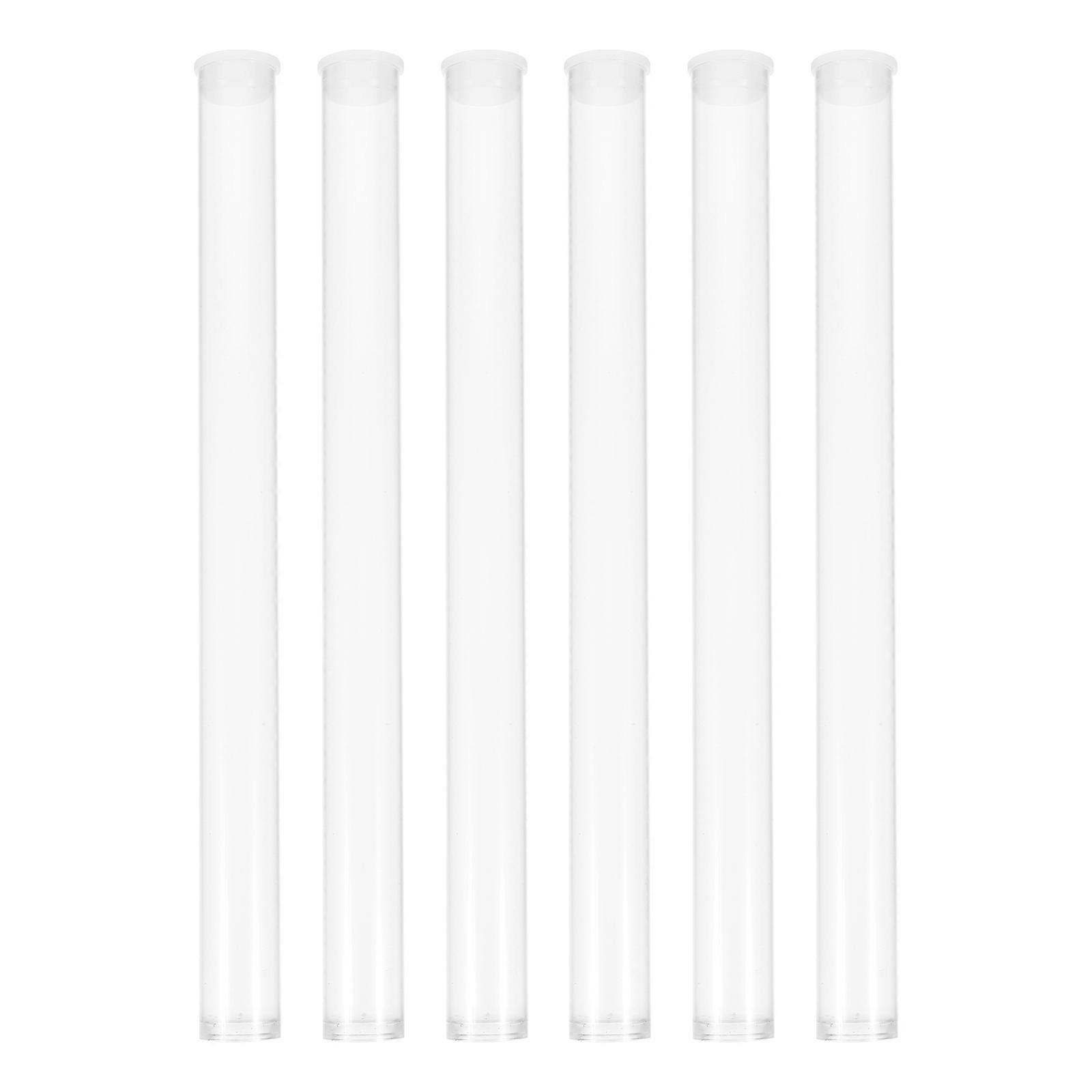 Incense Stick Barrel Transparent Acrylic Tubes for Storage 48Pcs