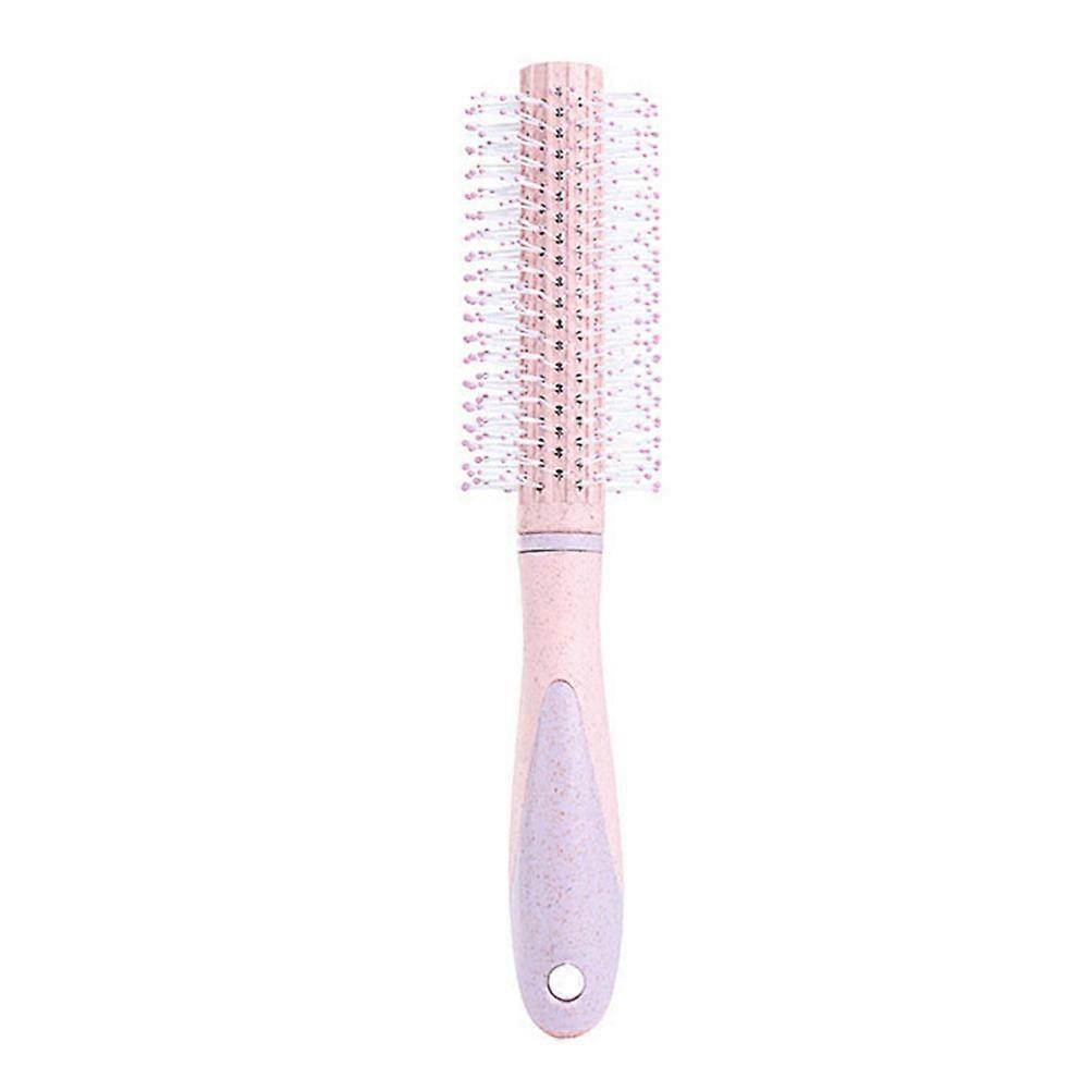 Schöner Haarkamm aus Weizenstroh, Rollenkamm für die Haarverwendung, 2 Stück, bonbonfarben