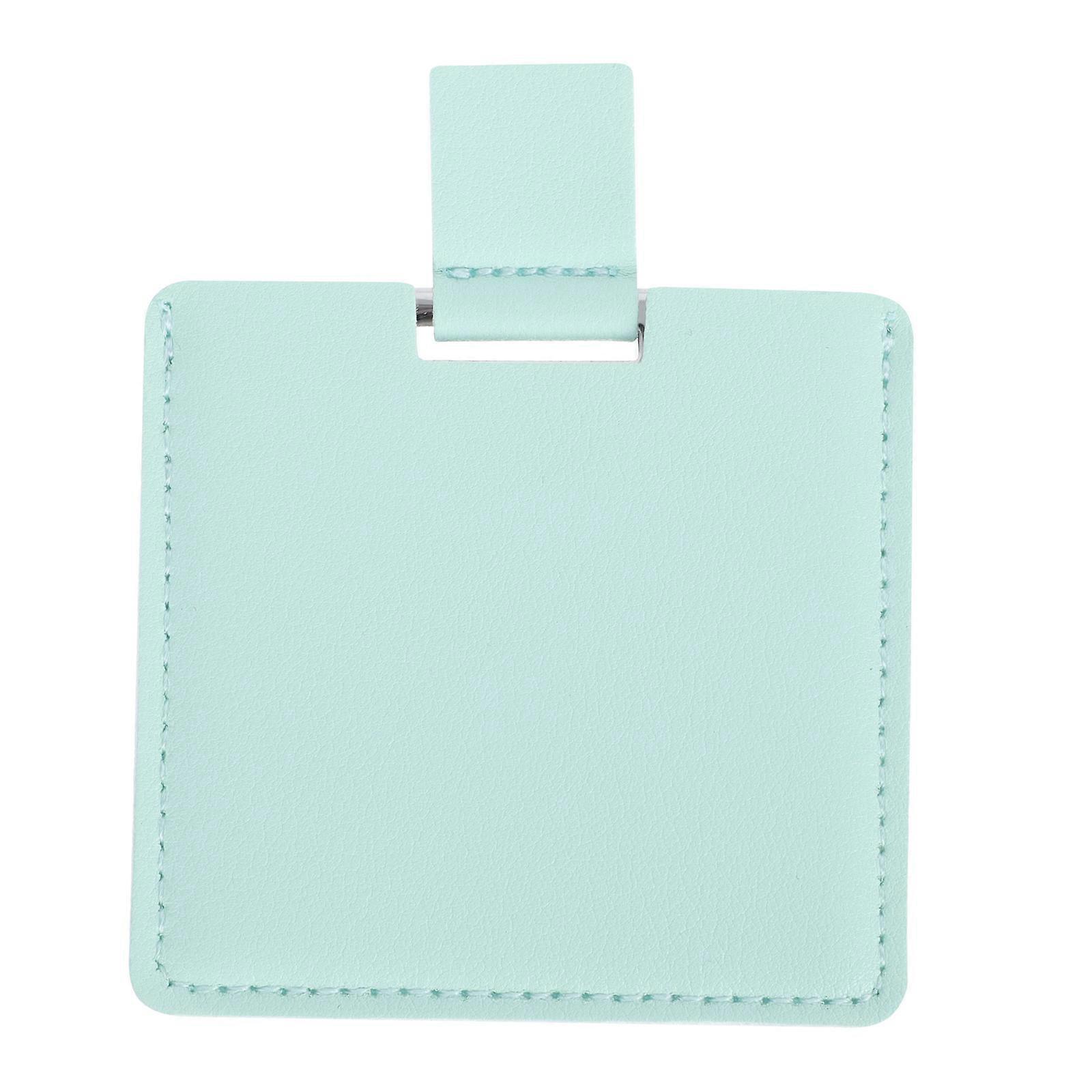 Women Makeup Mirror Square Shape Mirror Portable 8Pcs Set Sky-Blue