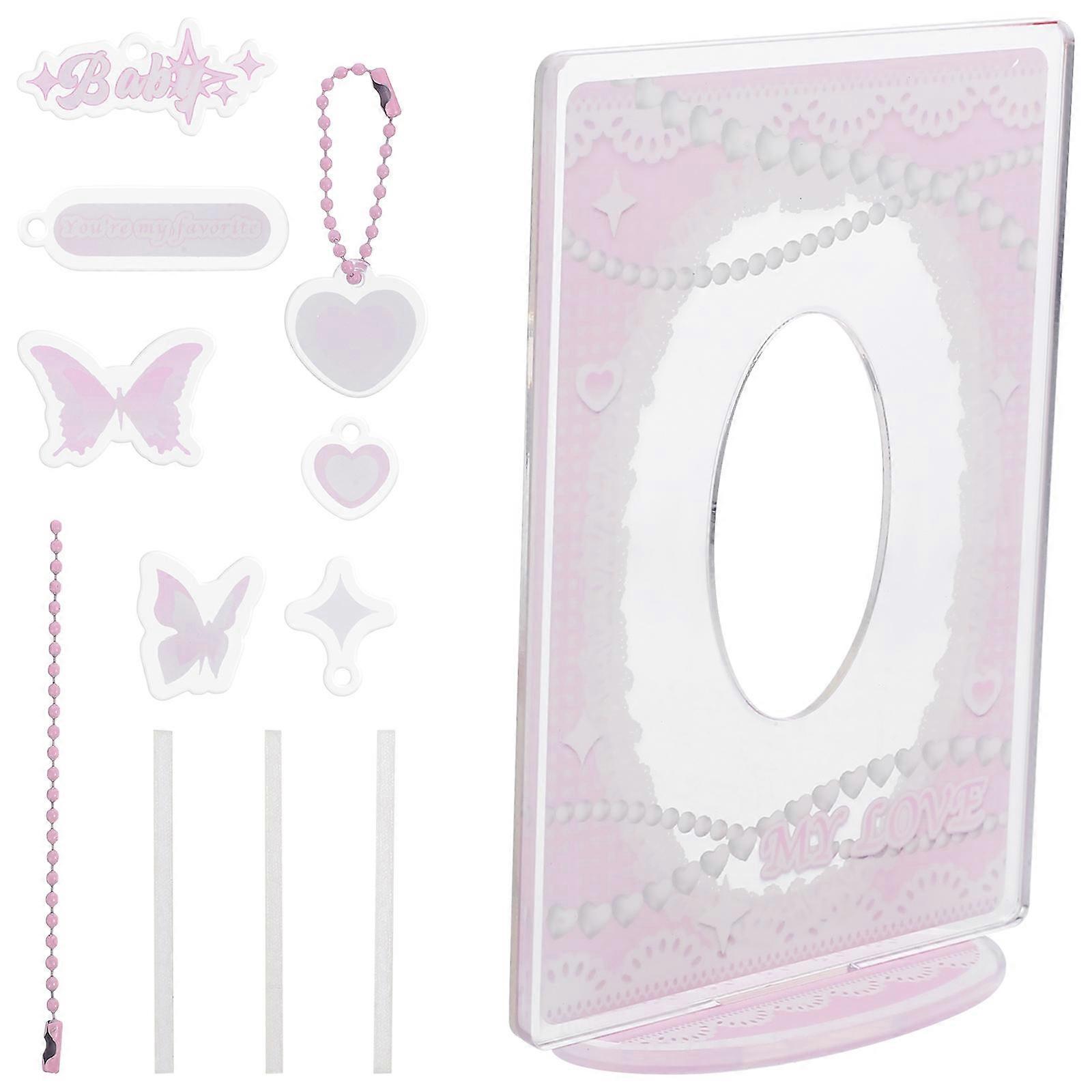 Photocard Holder Stand 3Pcs Rectangular Display For Photography Enthusiasts Decoration