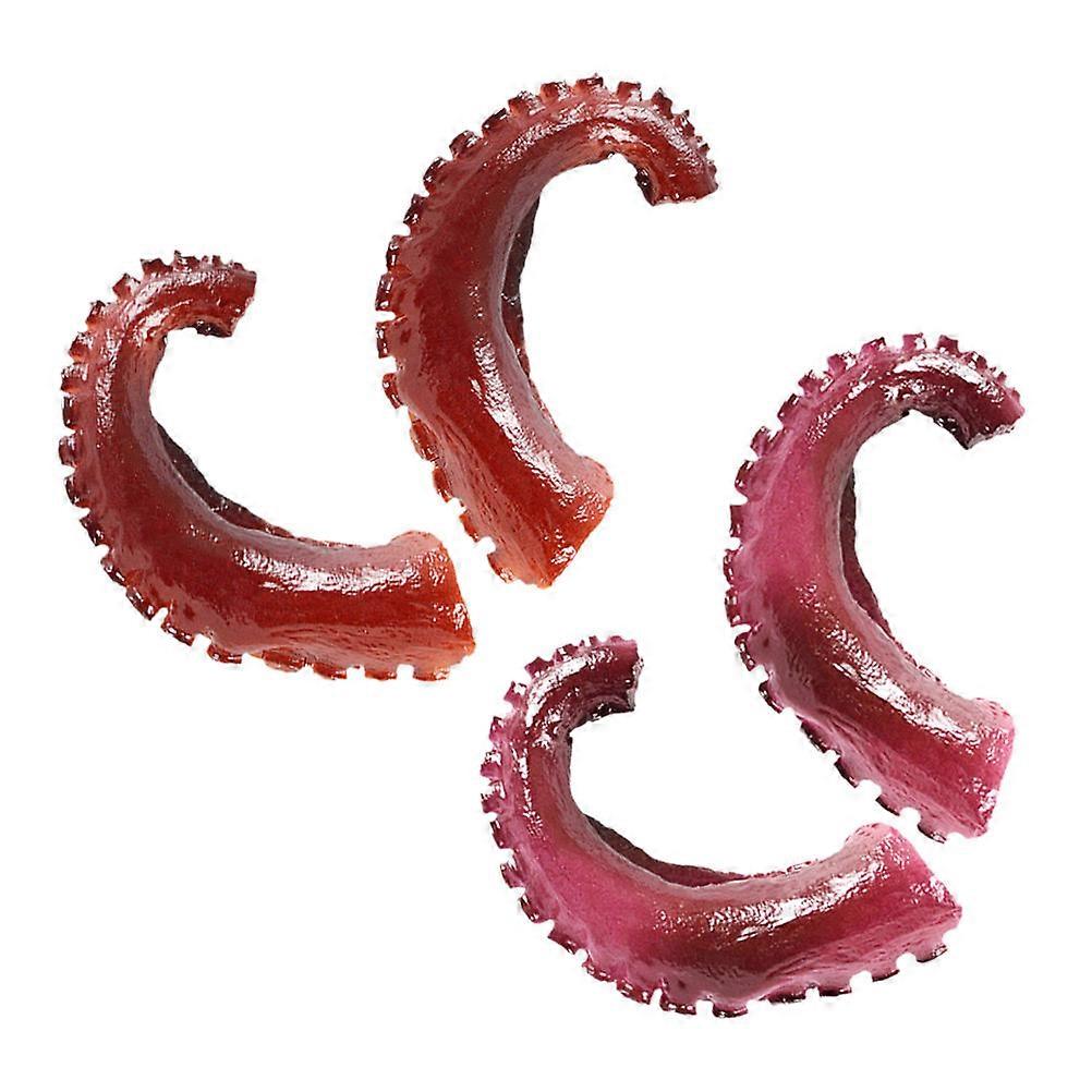 Brown Artificial Octopus Tentacles for Decoration 20Pcs PVC Model