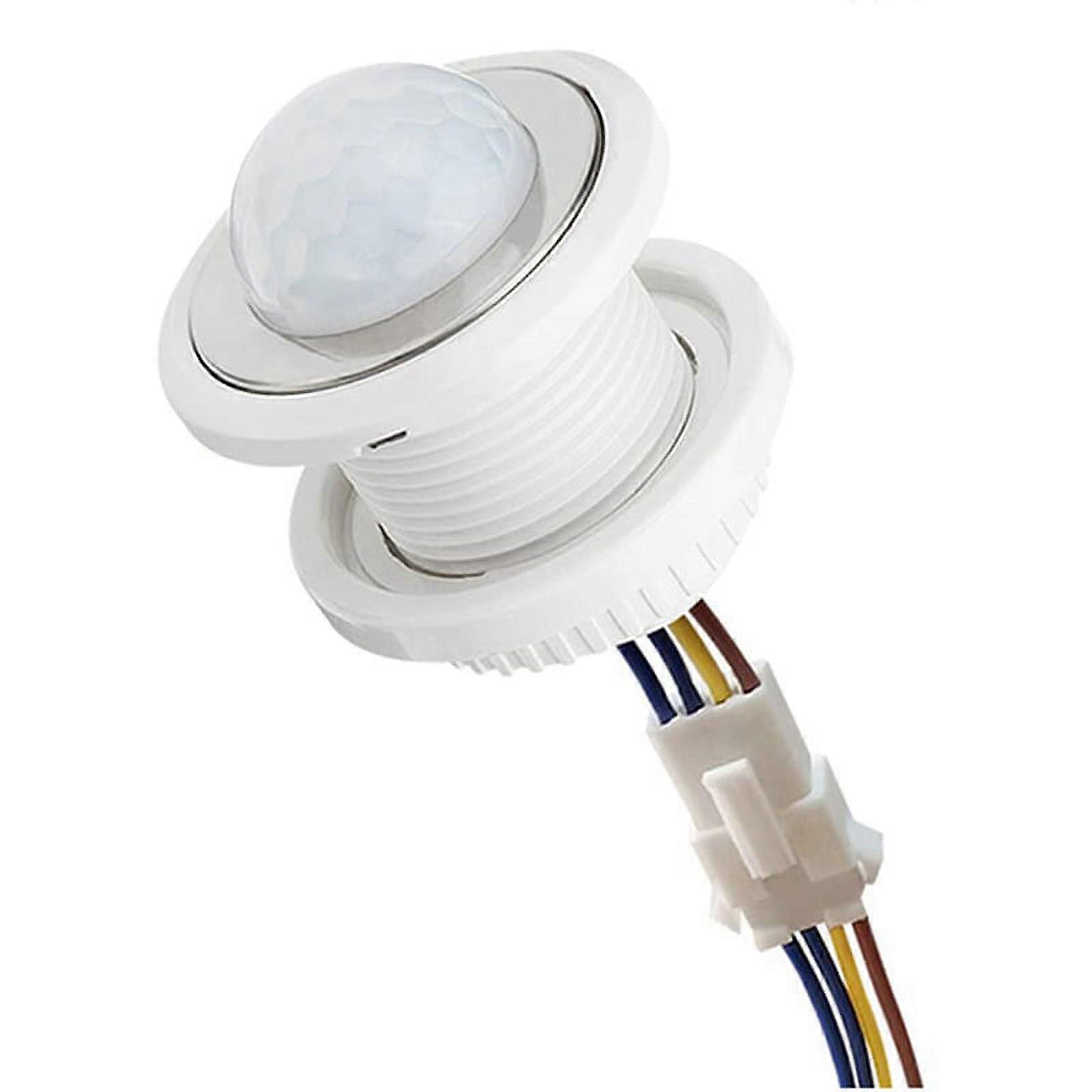 Mini Motion Sensor Light Switch 110-220V PIR Smart Detection Time Delay Adjustable Infrared Induction Detector