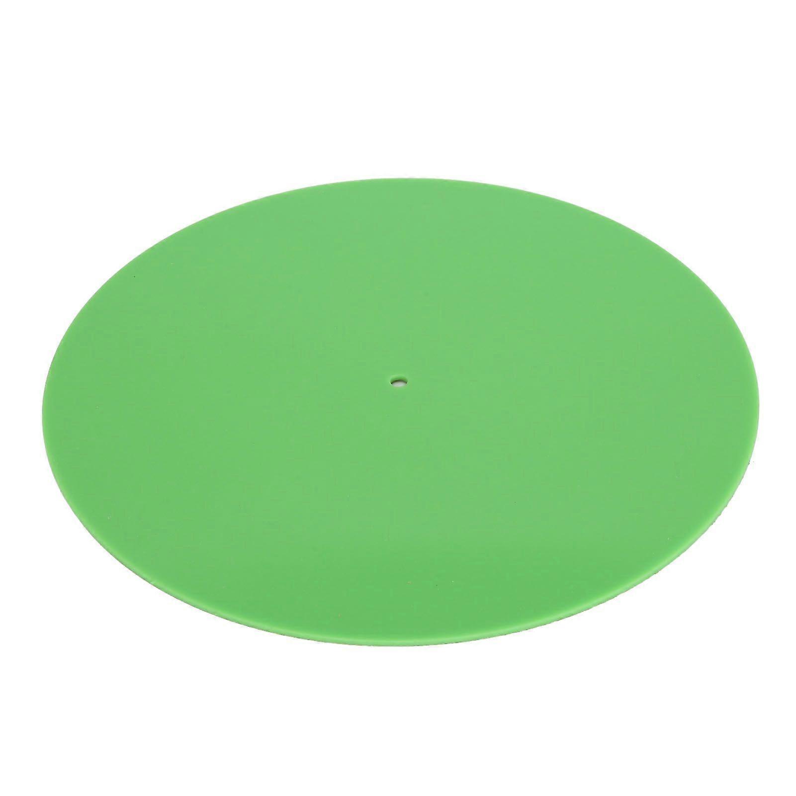 Turntable Mat Reduce Static Dust Noise Replacement Acrylic Record Platter Slipmat for 12 Inch Record Player Green