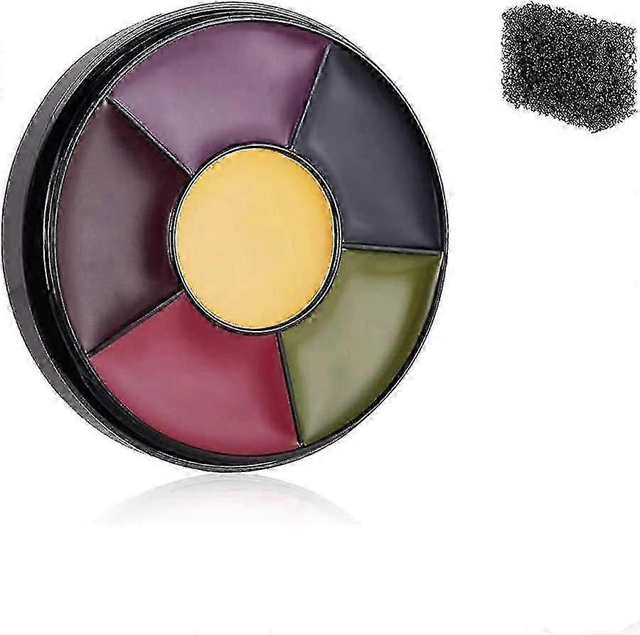 ハロウィーンプロフェッショナル無毒6色あざホイール特殊効果SFXゾンビメイクアップキット