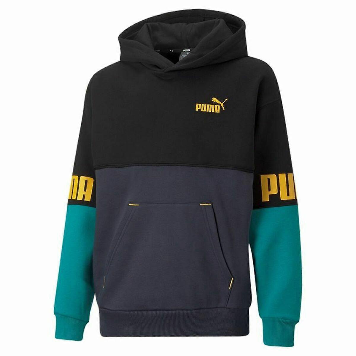 Børnesweatshirt Puma Grøn Sort/3-4 år
