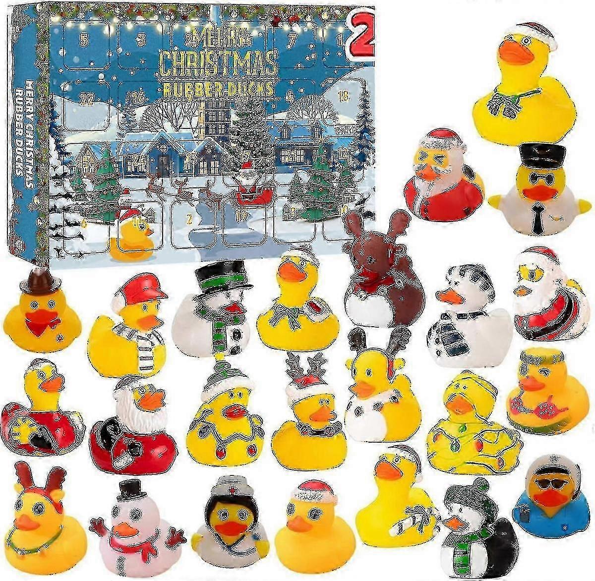 Rubber Duck Advent Calendar 2025, Advent Calendar 2025 Kids, Advent Calendar Duck Bath Toy Set, Advent Calendar With 15 26s