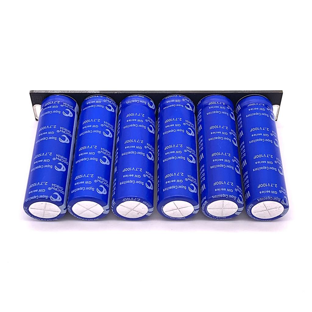 6pcs Superkondensator 16V 16.6F Farad Kapazitäts-Wicklungs-Energiespeicher