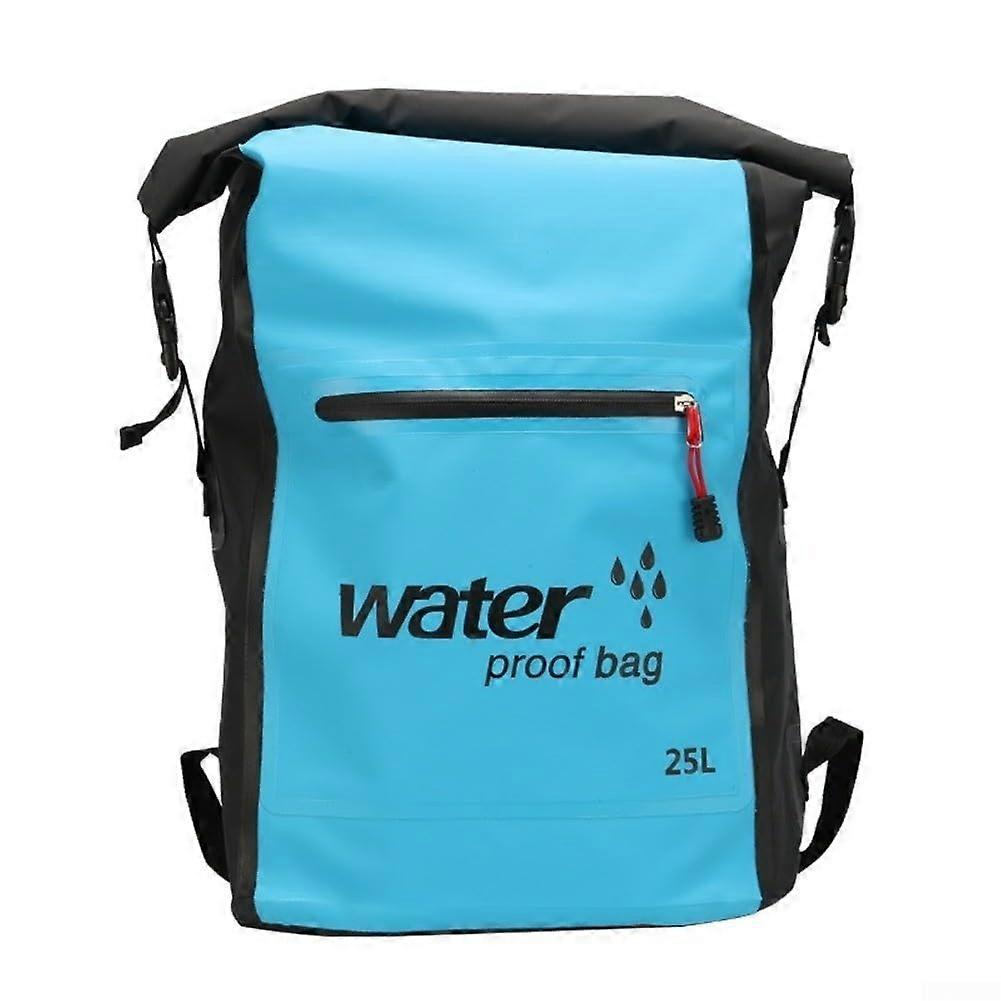 25L Outdoor Rucksack Foldable Waterproof With Breathable Sponge Straps For Comfortable Carrying Blue