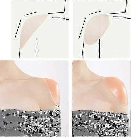 2 Pairs Of Silicone Shoulder Pads - Soft, Skin Friendly, Anti-slip, Push-up, Invisible Shoulder Pads