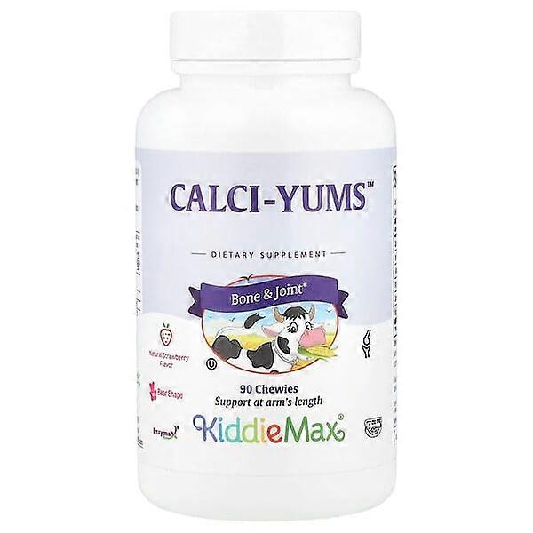 Maxi Health, KiddieMaxÂ® Calci-Yumsâ¢ , Natural Strawberry, 90 Chewies