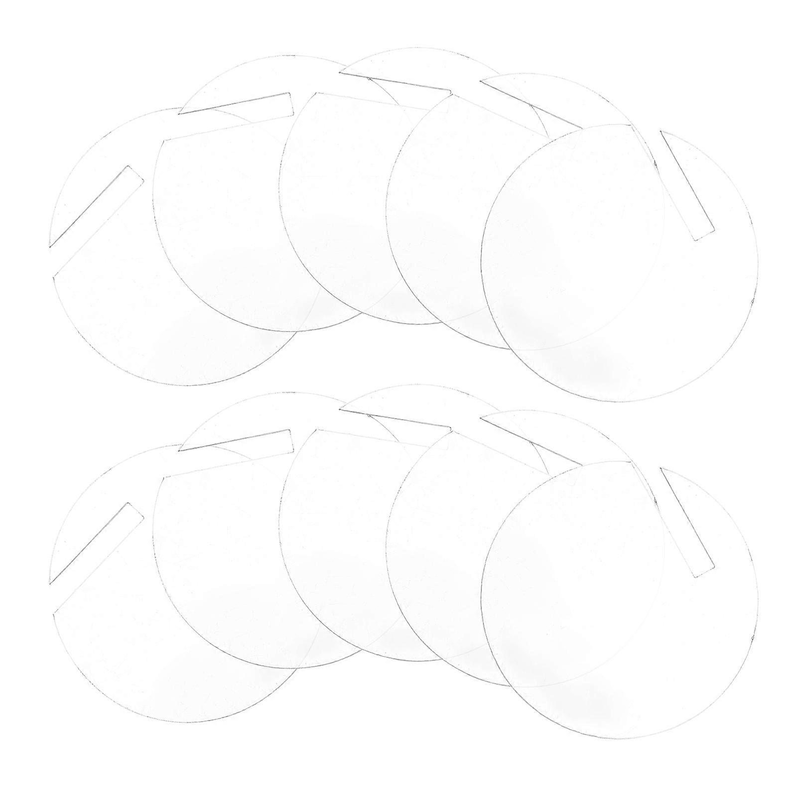 Acrylic Drink Tags Round Reusable Wine Markers for Party Use 180Pcs