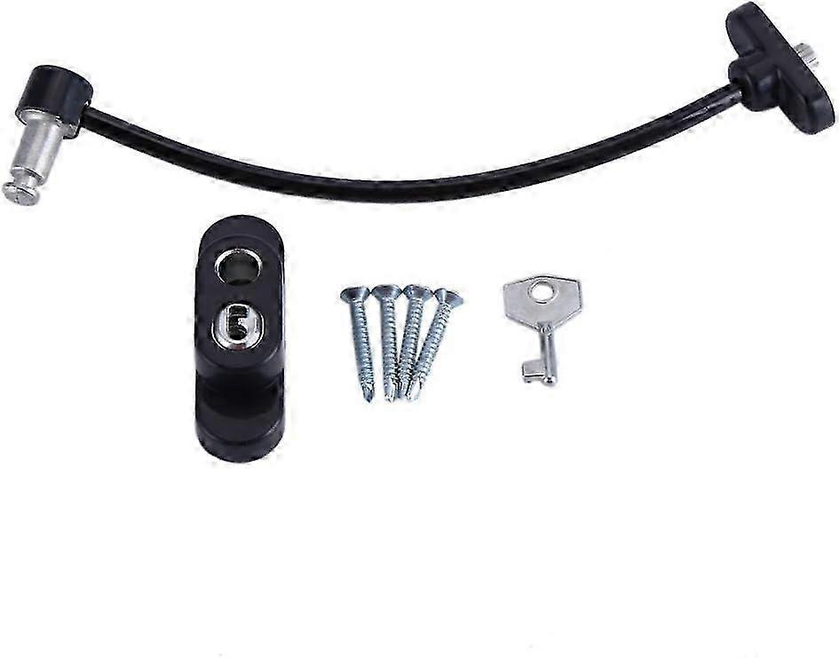 2025 Professional Black Zinc Alloy Door and Window Opener with Screws