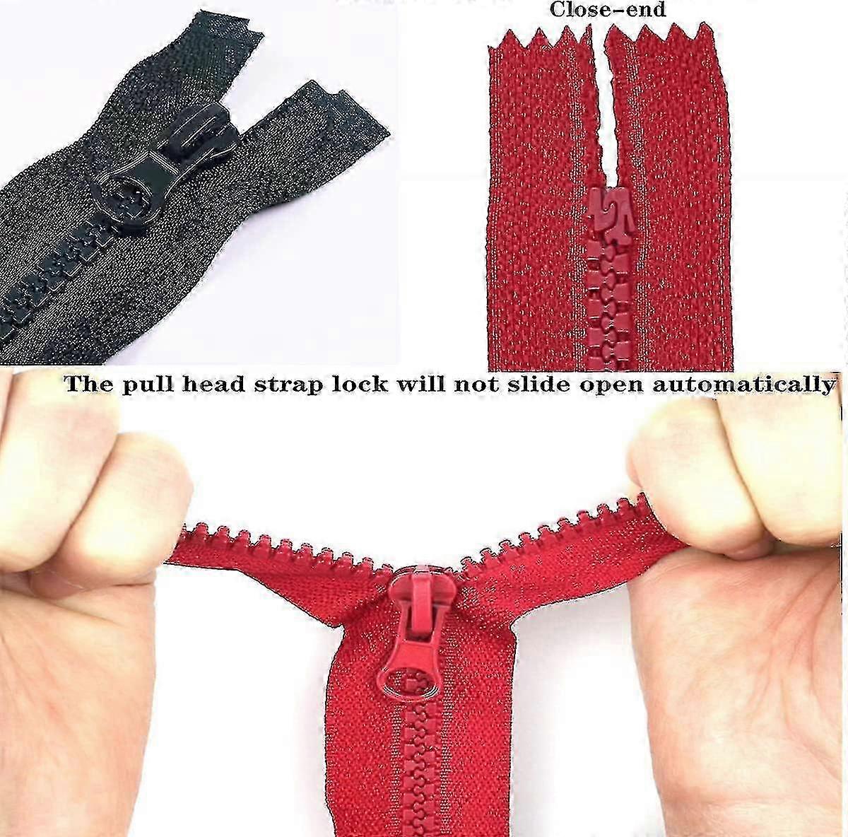 22 قطعة سحابات راتنج ملون 22 ألوان سحابات مع سحب # 5 سحابات بلاستيكية غير منفصلة لجيوب حقائب اليد DIY أكياس الخياطة الحرفية مختلطة