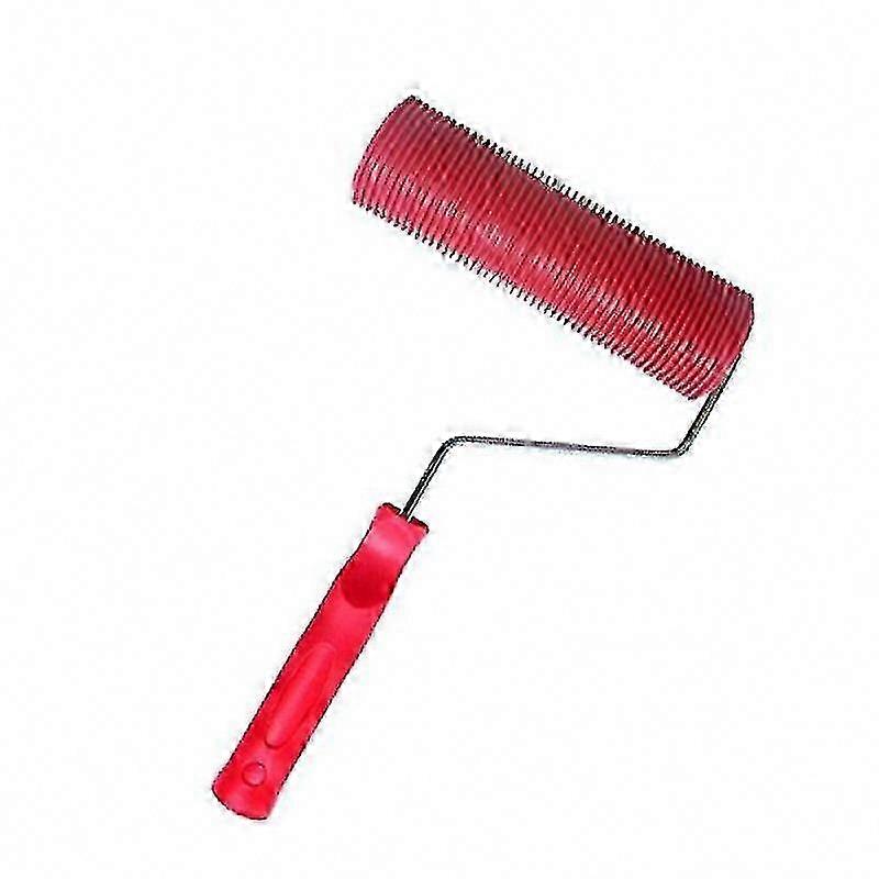 1pc Straight Grain Pattern Paint Roller for Smooth Wall Finishing SZRH