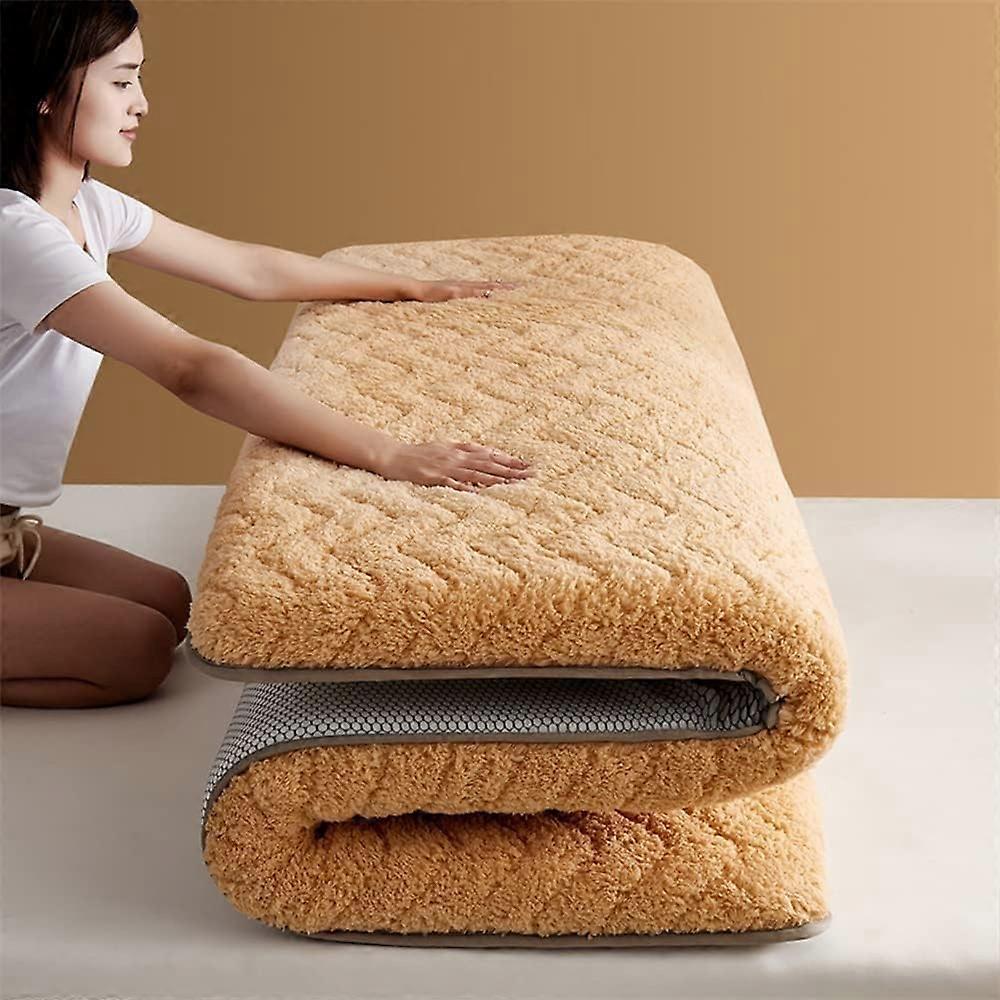Floor Mattress Tatami Mat Foldable Futon Roll Up 120x200cm Single Double Grey 47x79in