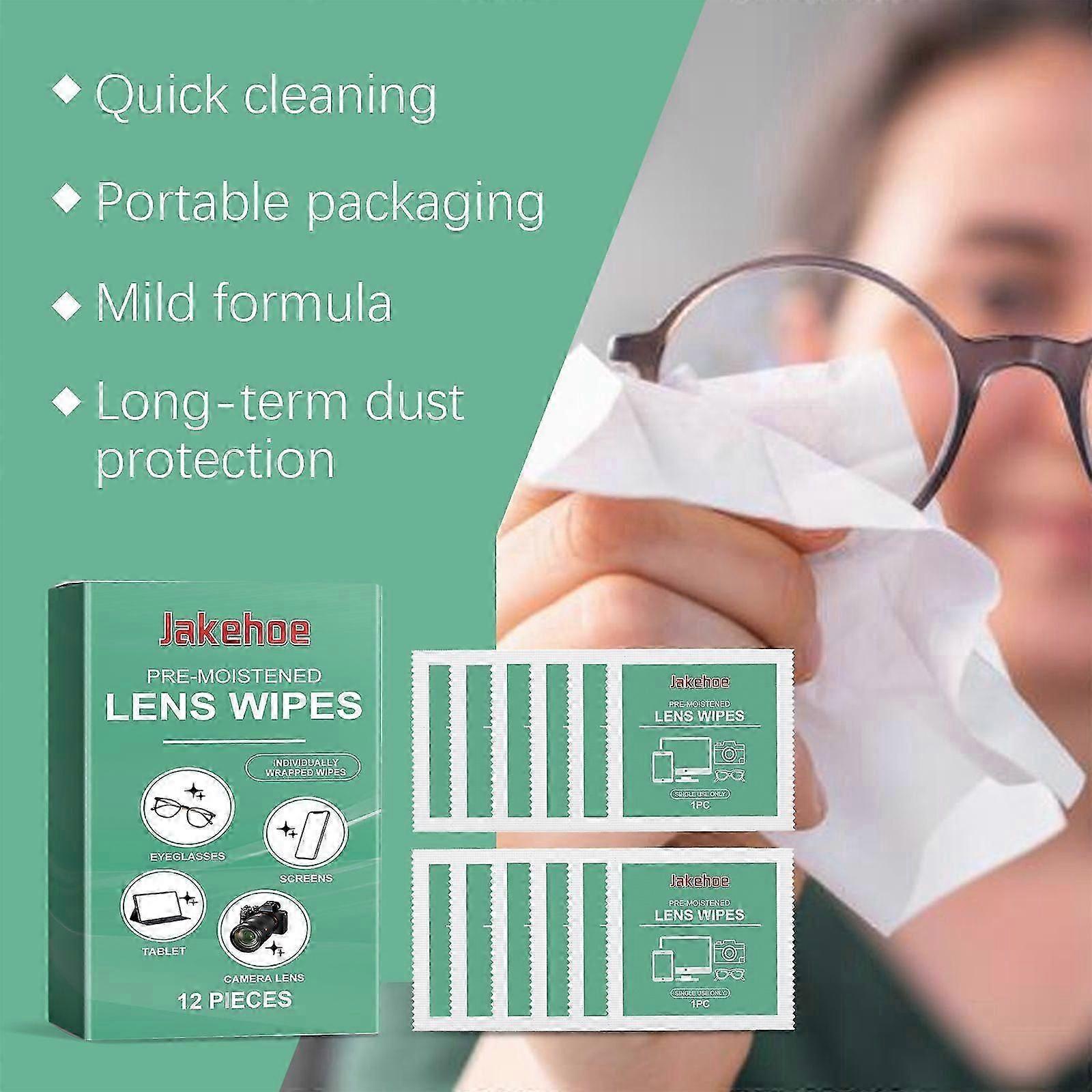 Individually Wrapped Cleaning Wipes for Glasses Phones and Screens with Fast Dry Formula