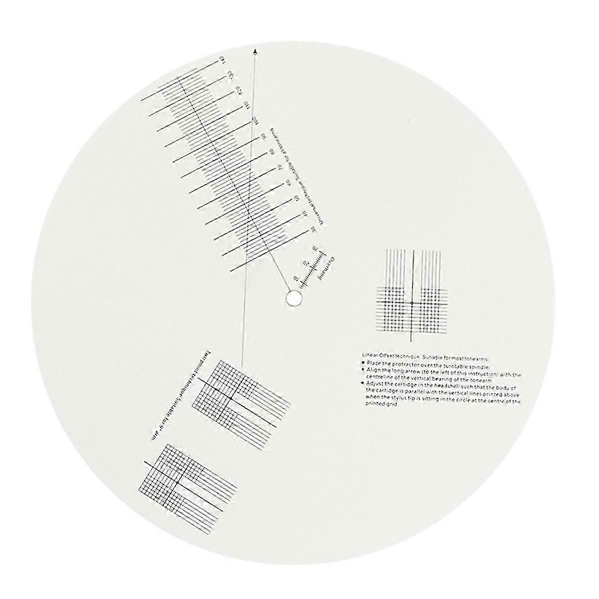 unique LP Vinyl Record Pickup Calibration Plate for Turntable Adjustment