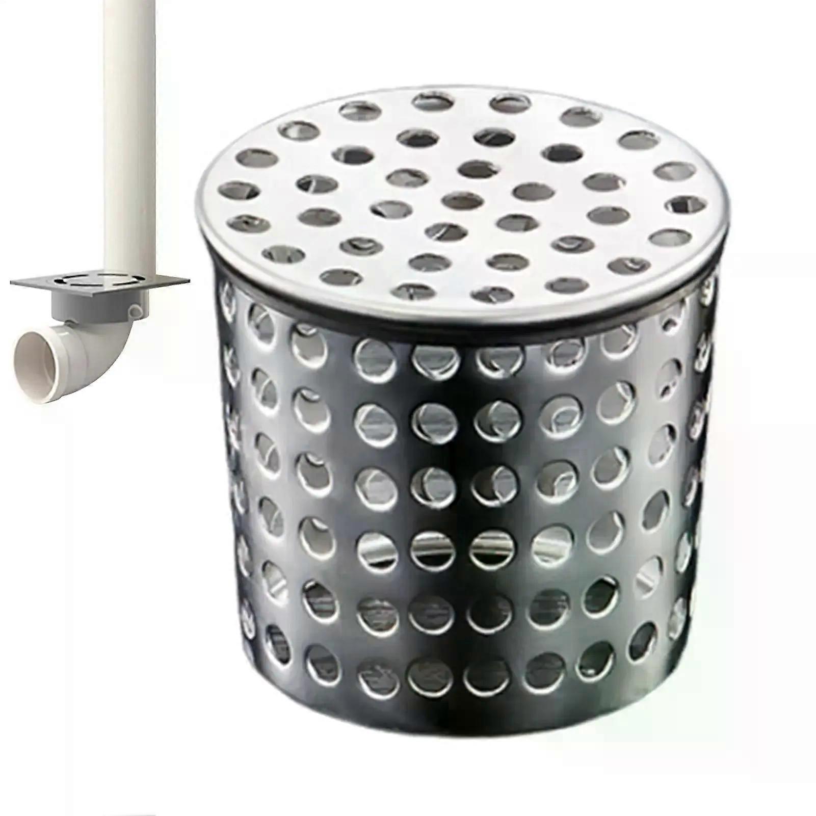 Drain Downspout Protectors 304 Stainless Steel Gutter Protector Cleaner Gutter Downsport Guards for Preventing Blockage Debris