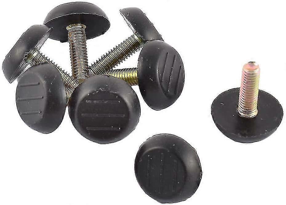 Pieds de meubles réglables à tige filetée M6 x 18 mm (lot de 16)