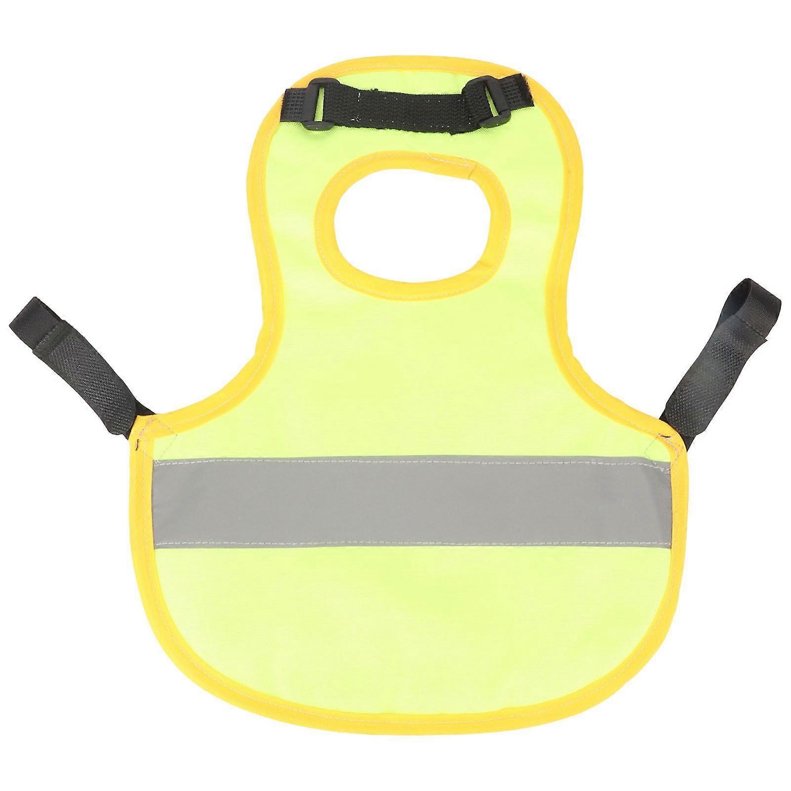 Chicken Reflective Vest Polyester Reusable Feather Protection Chicken Harness for Hen Duck Geese YellowSH