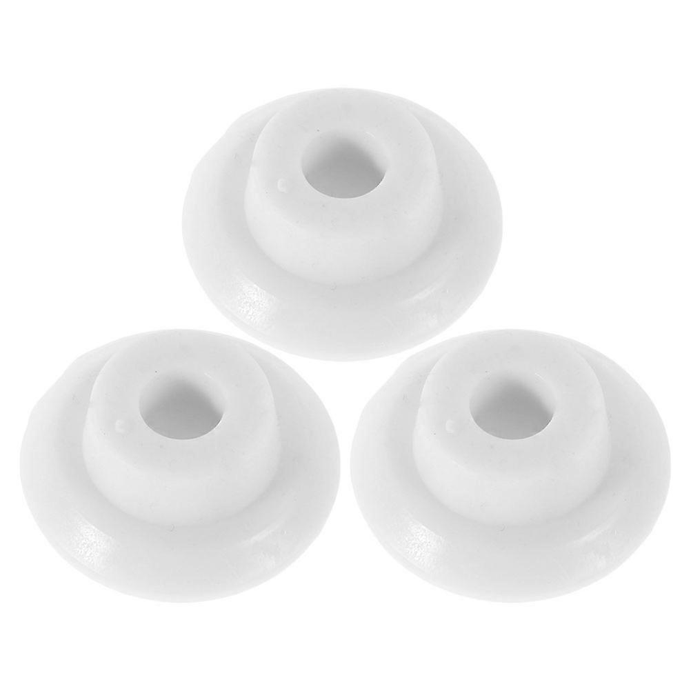 Rubber Freezer Drain Plug for Leak Prevention Replacement 3Pcs White