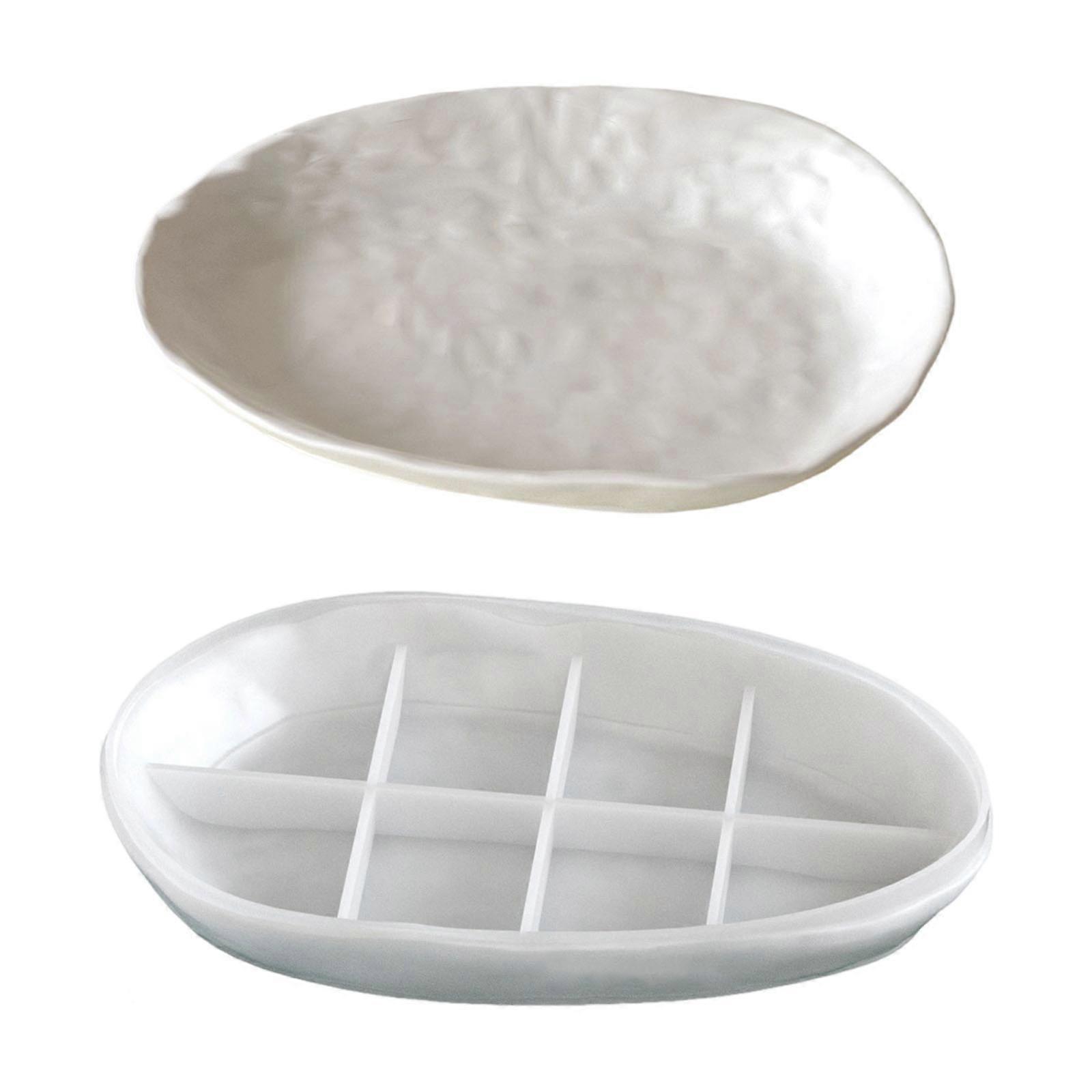 Flexible Reusable Rock Texture Silicone Tray Mould For Epoxy Resin Art Craft And Decorative Organizers Multicolor