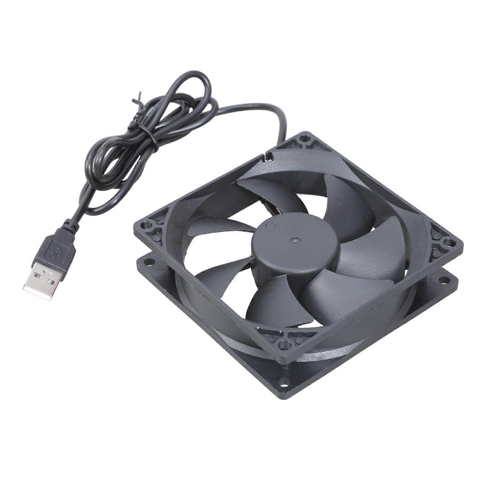 Router Cooling Fan PC Coolers TV Box Wireless Quiet 5V USB Power 90mm Fan Protective Net for Router Modem TV Box Multicolor