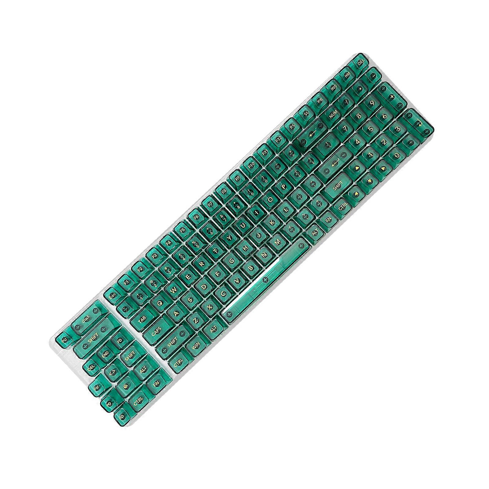 115PCS OEM Profile Keycap Set Personalizing Keyboard Keycaps for Bright Backlighting on Mechanical Keyboards Multicolor