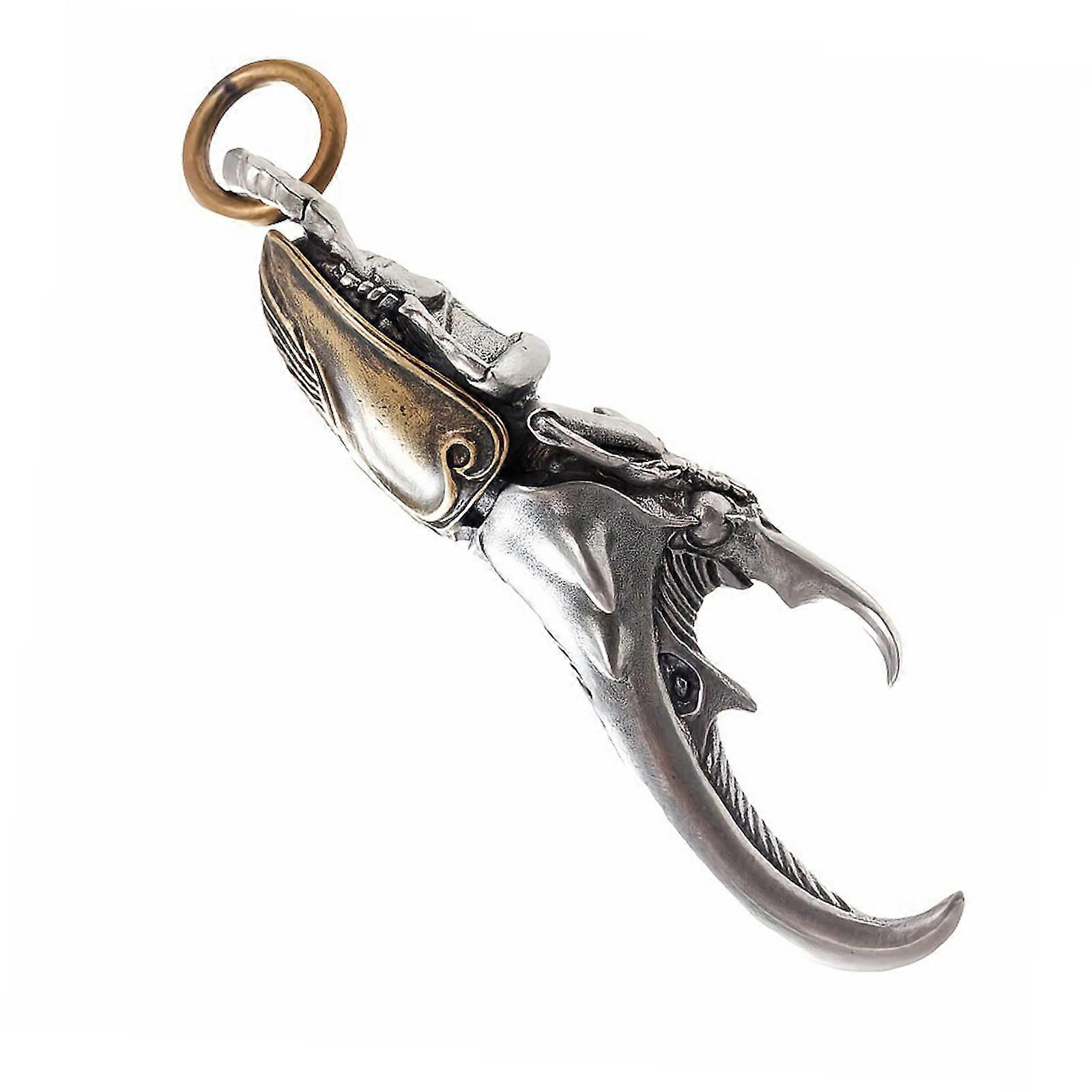 Premium Brass Ladybugs Keychain Unique Insect Design Lightweight Sturdy Key Ring Adornment for Everyday Use Multicolor