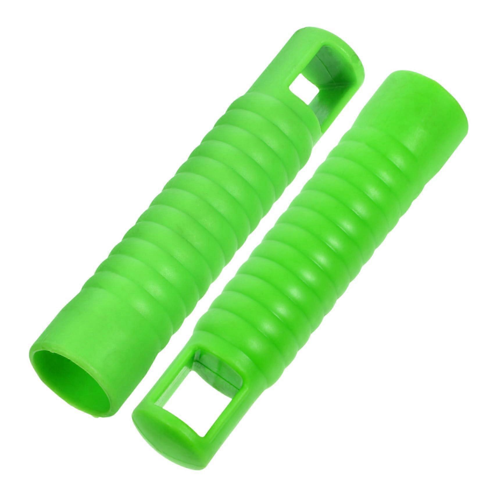 2 Pack Plastic Mop Handle End Caps with Rod Grips for Easy Household Floor Cleaning