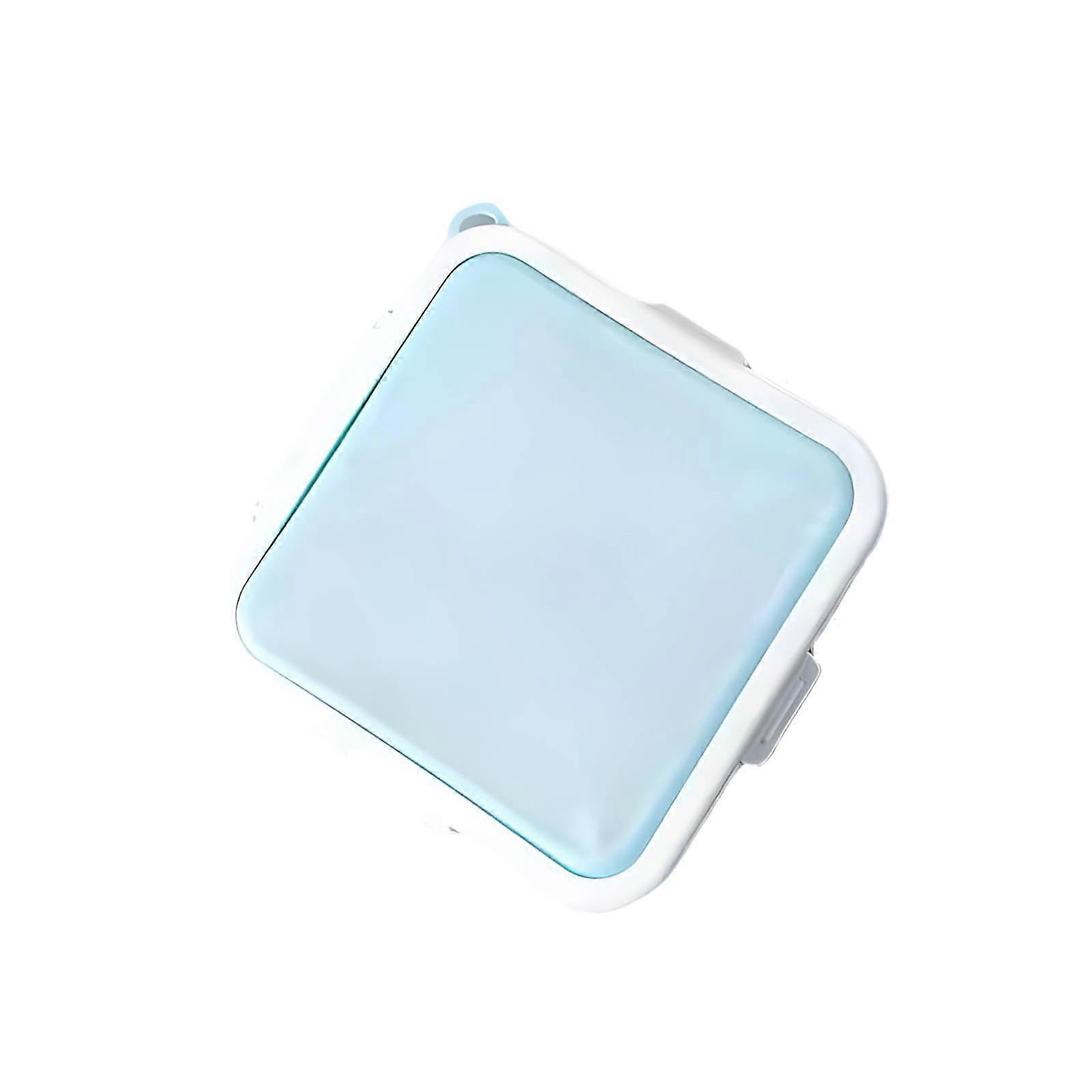 Environmental Friendly Complimentary Bread Container With Impermeable Lid Exemplary For Home Camping School Use  Blue