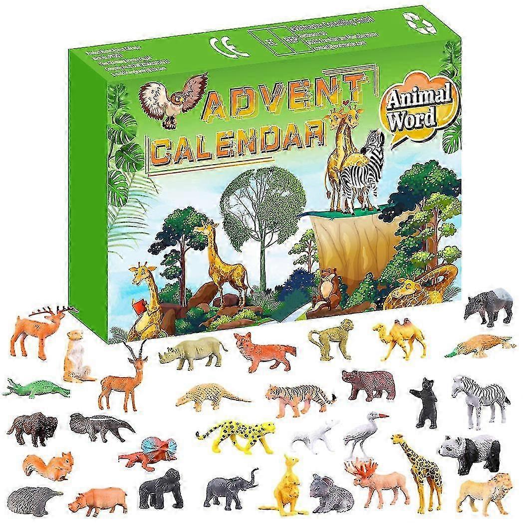 Advent Calendar for Christmas 2025 with 24 Animal Surprise Boxes -M4