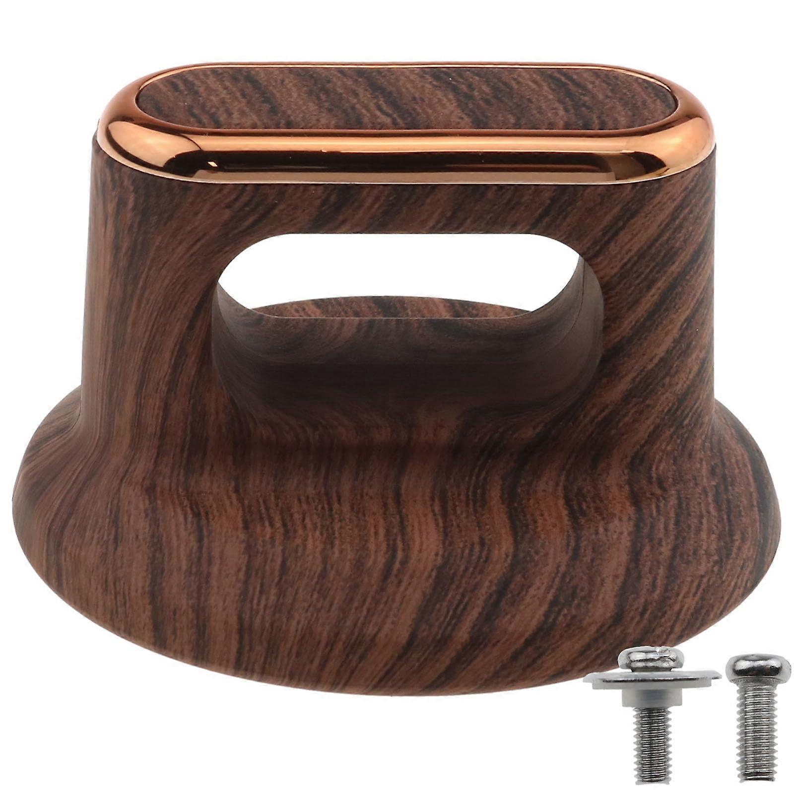 Universal Pot Lid Replacement Knob Handle for Kitchen Cookware, Easy Install Dark Grain