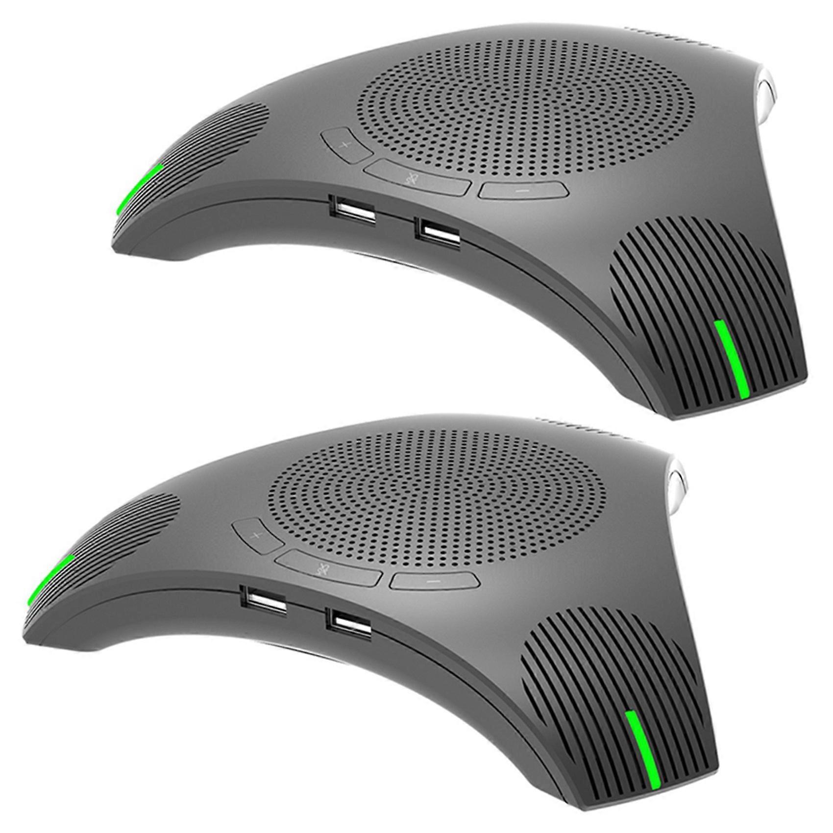2X G95 Mini USB Desktop Computer Conference Omnidirectional Microphone Mic Speaker Speakerphone for 
