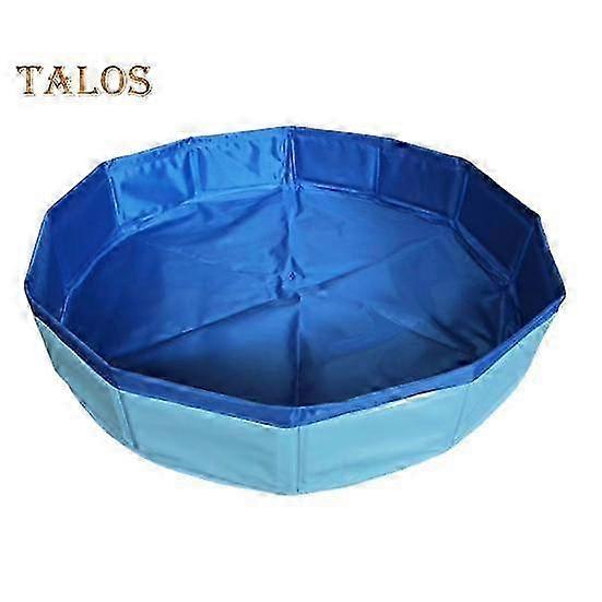 Portable sand play pool for pets with foldable PVC material